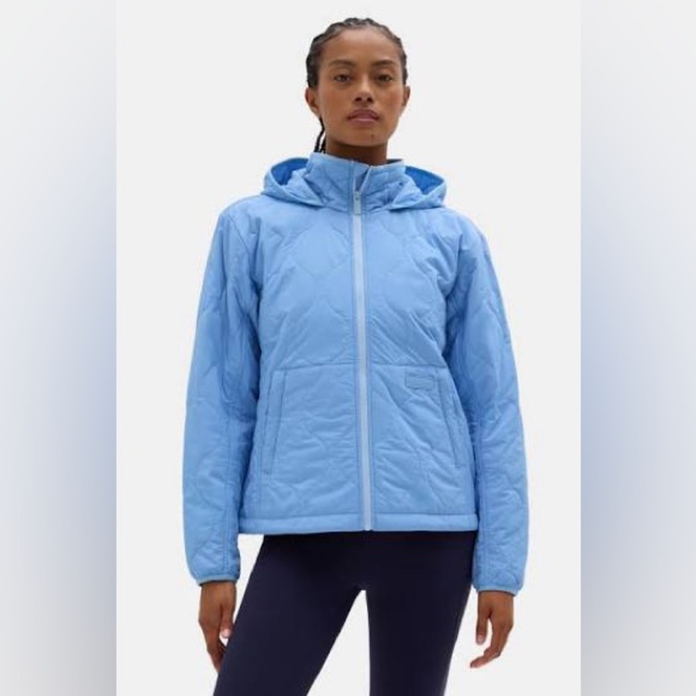 NWT Halfdays Bessie Packable Puffer Insulated Trail Jacket Medium Forget Me Not